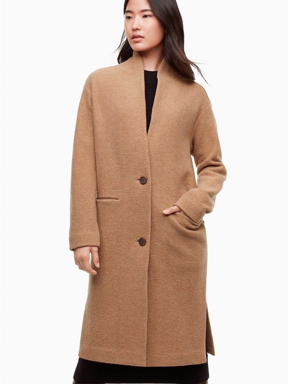 Wilfred | Dujardin 100% Merino Wool Jacket Coatigan Size XXS Camel Tan